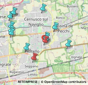 Mappa Via Verona, 20063 Cernusco sul Naviglio MI, Italia (2.16429)