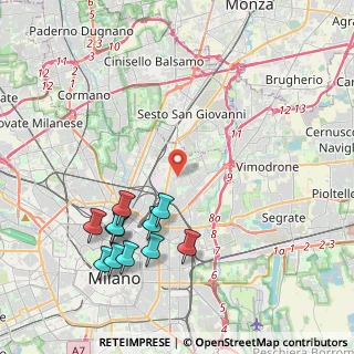 Mappa Via Teocrito, 20128 Milano MI, Italia (4.16545)