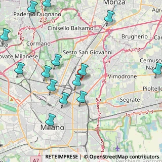 Mappa Via Teocrito, 20128 Milano MI, Italia (5.11714)