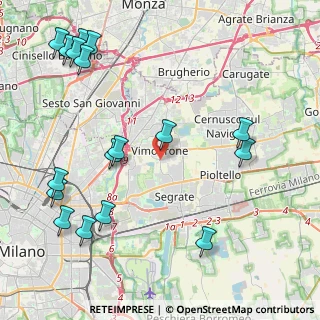 Mappa Via Monzese, 20090 Vimodrone MI, Italia (5.42588)