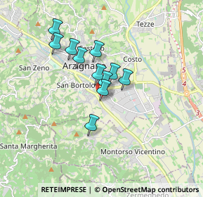 Mappa Via Prima Str., 36071 Arzignano VI, Italia (1.26727)