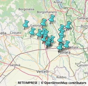 Mappa A26 Genova - Gravellona, 28064 Sillavengo NO, Italia (9.09316)