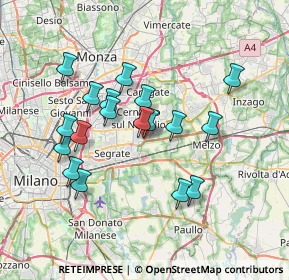 Mappa Via Madre Teresa di Calcutta, 20096 Pioltello MI, Italia (6.53167)