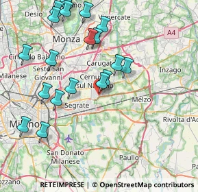 Mappa Via Madre Teresa di Calcutta, 20096 Pioltello MI, Italia (9.075)