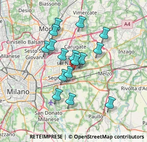 Mappa Via Madre Teresa di Calcutta, 20096 Pioltello MI, Italia (5.76125)