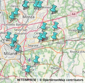 Mappa Via Madre Teresa di Calcutta, 20096 Pioltello MI, Italia (9.6905)