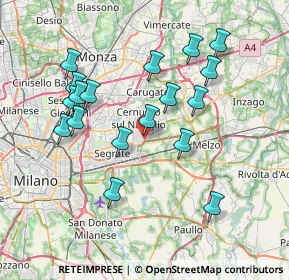 Mappa Via Madre Teresa di Calcutta, 20096 Pioltello MI, Italia (7.37611)