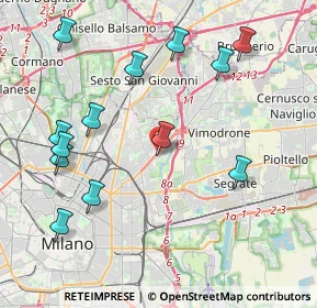 Mappa Via Bra, 20132 Milano MI, Italia (4.60154)