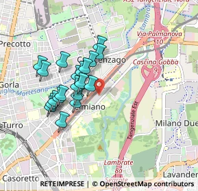 Mappa Via Bra, 20132 Milano MI, Italia (0.7425)