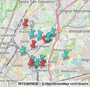 Mappa Via Bra, 20132 Milano MI, Italia (1.604)