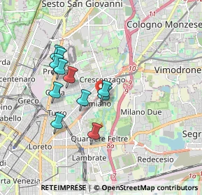 Mappa Via Bra, 20132 Milano MI, Italia (1.54364)