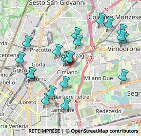 Mappa Via Bra, 20132 Milano MI, Italia (2.0475)