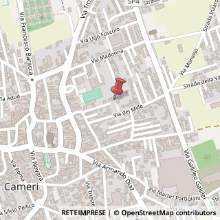 Mappa Via San Francesco D'Assisi, 9, 28062 Cameri, Novara (Piemonte)