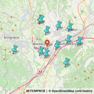 Mappa Via Circonvallazione, 36075 Montecchio Maggiore VI, Italia (3.79667)