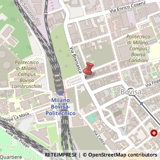 Mappa Via Giuseppe Candiani, 130, 20158 Milano, Milano (Lombardia)