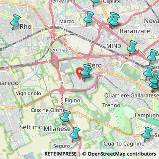 Mappa Via Michelangelo Buonarroti, 20016 Pero MI, Italia (3.21353)