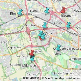 Mappa Via Michelangelo Buonarroti, 20016 Pero MI, Italia (2.09545)