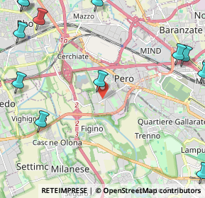 Mappa Via Michelangelo Buonarroti, 20016 Pero MI, Italia (3.45)