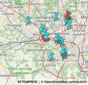 Mappa Via Michelangelo Buonarroti, 20016 Pero MI, Italia (6.82563)