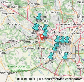 Mappa Via Michelangelo Buonarroti, 20016 Pero MI, Italia (5.94917)