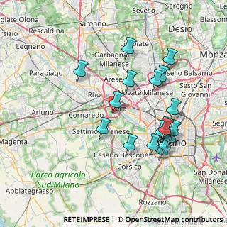 Mappa Via Michelangelo Buonarroti, 20016 Pero MI, Italia (7.58111)