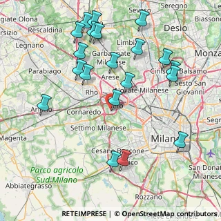 Mappa Via Michelangelo Buonarroti, 20016 Pero MI, Italia (9.1405)