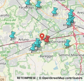 Mappa Cascina Gattinara, 20018 Sedriano MI, Italia (4.51846)