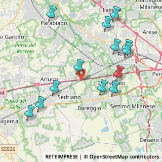 Mappa Cascina Gattinara, 20018 Sedriano MI, Italia (4.75077)