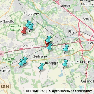 Mappa Cascina Gattinara, 20018 Sedriano MI, Italia (3.70091)