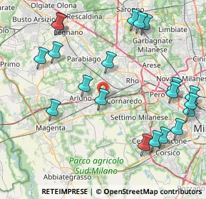 Mappa Cascina Gattinara, 20018 Sedriano MI, Italia (9.9565)