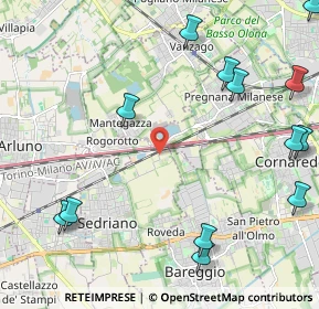 Mappa Cascina Gattinara, 20018 Sedriano MI, Italia (2.93154)