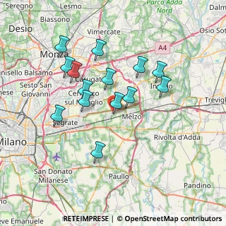 Mappa Via Artigianato, 20052 Vignate MI, Italia (6.55143)