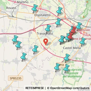 Mappa Via Sabionera, 25039 Travagliato BS, Italia (4.8535)