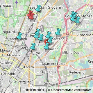 Mappa Via Privata Paolo Paruta, 20127 Milano MI, Italia (1.98313)