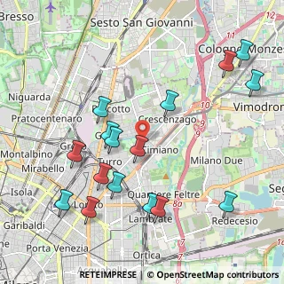 Mappa Via Privata Paolo Paruta, 20127 Milano MI, Italia (2.28875)