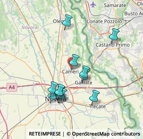Mappa Via Mazzucchelli Carlo, 28062 Cameri NO, Italia (6.80583)