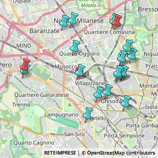 Mappa Via Antonio Raimondi, 20156 Milano MI, Italia (2.3605)