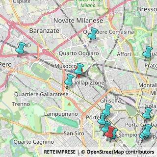 Mappa Via Antonio Raimondi, 20156 Milano MI, Italia (3.295)