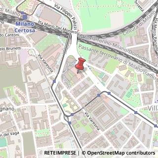 Mappa Via Antonio Raimondi, 13, 20156 Milano, Milano (Lombardia)