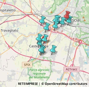 Mappa Via del Mella, 25123 Brescia BS, Italia (2.77357)