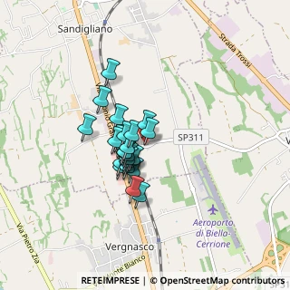 Mappa Via Giosuè Carducci, 13876 Sandigliano BI, Italia (0.548)