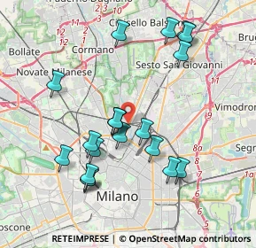 Mappa Via Latisana, 20159 Milano MI, Italia (3.774)