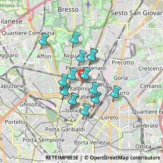 Mappa Via Latisana, 20159 Milano MI, Italia (1.35133)