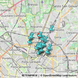 Mappa Via Latisana, 20159 Milano MI, Italia (1.336)