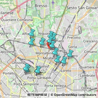 Mappa Via Latisana, 20159 Milano MI, Italia (1.574)