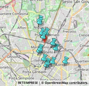 Mappa Via Latisana, 20159 Milano MI, Italia (1.376)