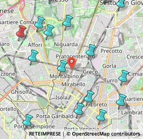 Mappa Via Latisana, 20159 Milano MI, Italia (3.044)