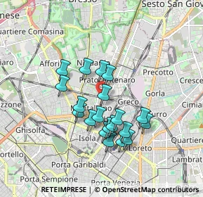 Mappa Viale Fulvio Testi, 20159 Milano MI, Italia (1.4625)