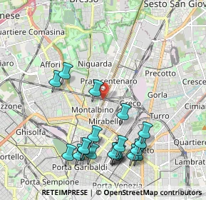 Mappa Via Latisana, 20159 Milano MI, Italia (2.241)