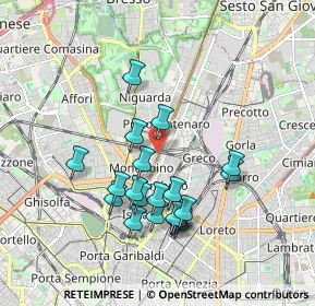 Mappa Via Latisana, 20159 Milano MI, Italia (1.693)